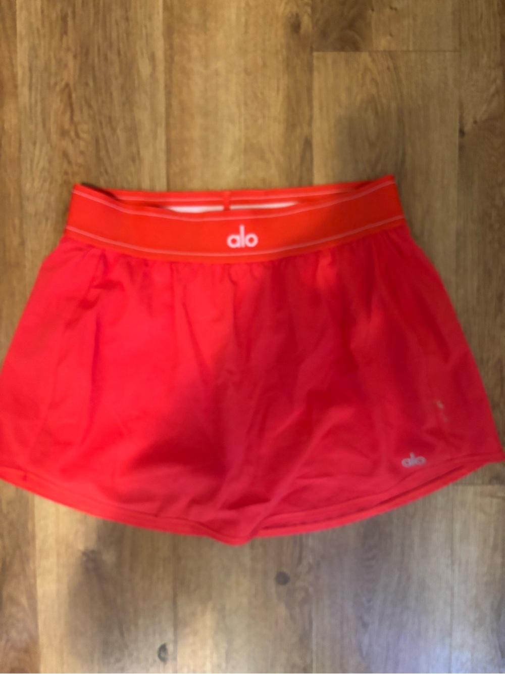 ALO Yoga Women's Coral Red Athletic Skort